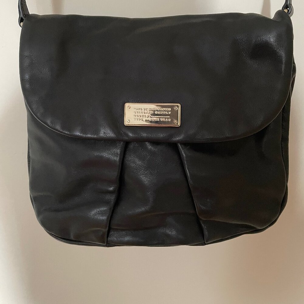 Marc by Marc Jacobs Standard Supply Workwear Crossbody Black Leather Bag